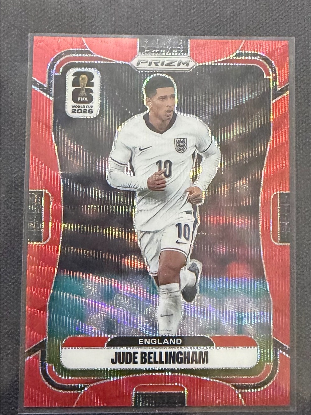Panini Red and White Jude Bellingham England Soccer Card